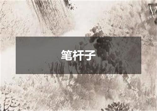 笔杆子