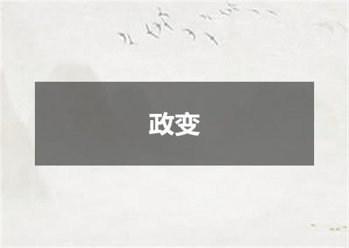 政变