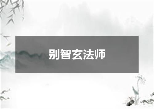 别智玄法师