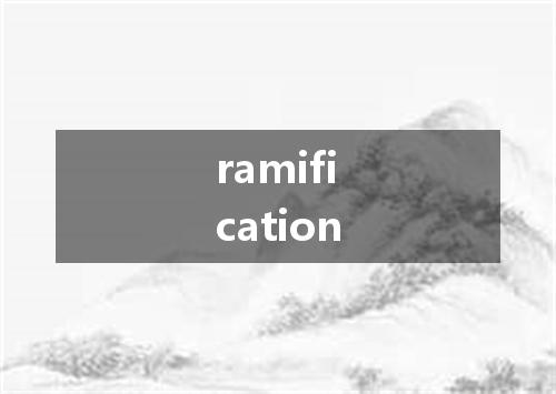 ramification是什么意思