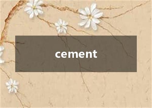 cement是什么意思