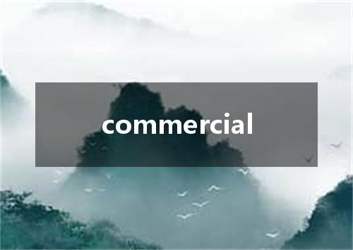 commercial是什么意思
