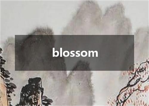 blossom是什么意思