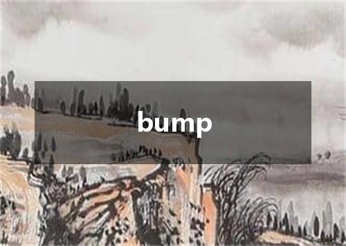 bump是什么意思