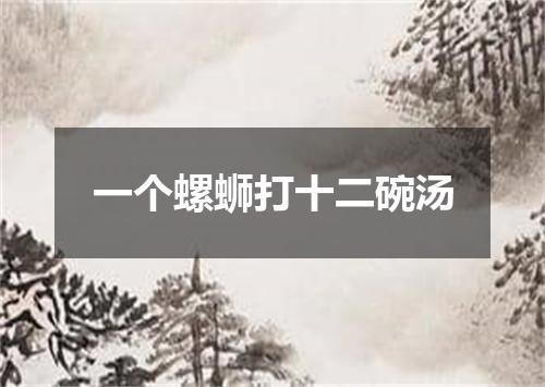 一个螺蛳打十二碗汤
