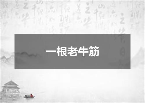 一根老牛筋