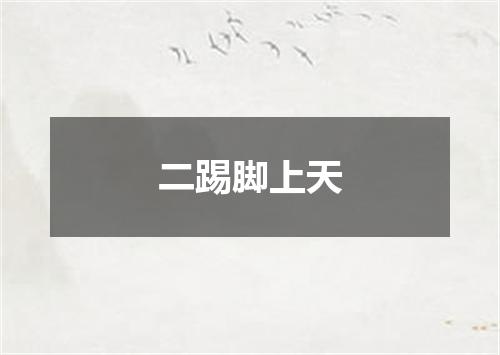 二踢脚上天