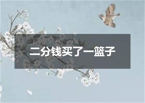 二分钱买了一篮子