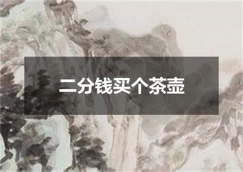 二分钱买个茶壶