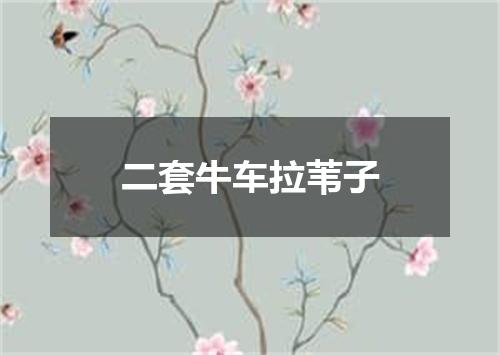 二套牛车拉苇子