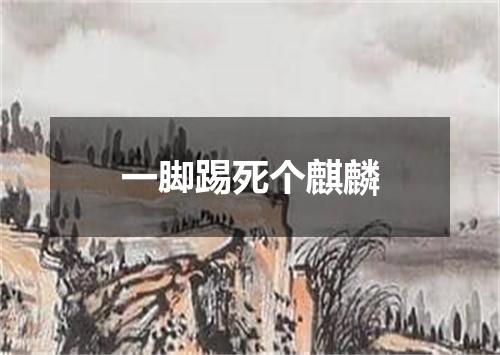 一脚踢死个麒麟