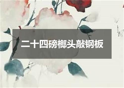 二十四磅榔头敲钢板