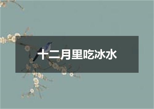 十二月里吃冰水
