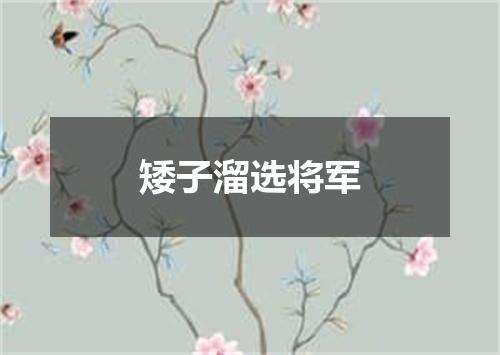矮子溜选将军