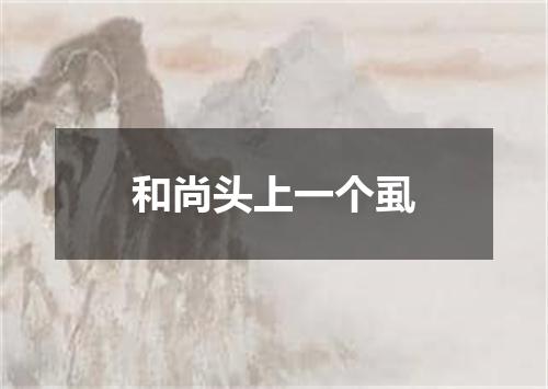 和尚头上一个虱