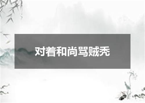 对着和尚骂贼秃