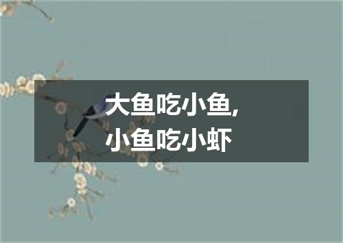 大鱼吃小鱼,小鱼吃小虾
