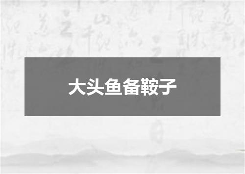 大头鱼备鞍子