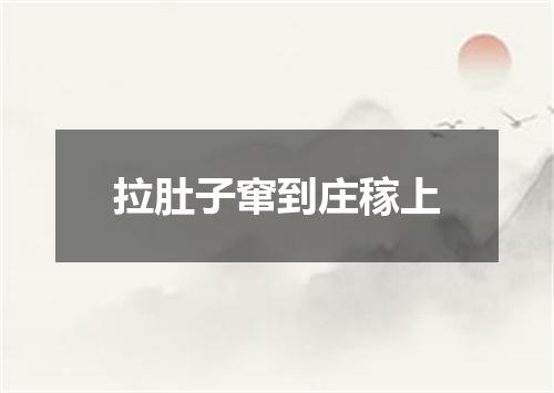 拉肚子窜到庄稼上