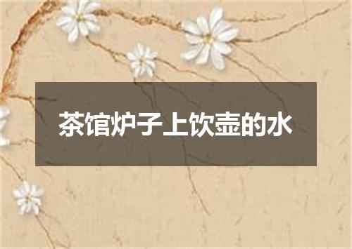 茶馆炉子上饮壶的水