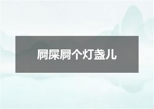 屙屎屙个灯盏儿