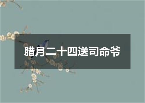 腊月二十四送司命爷