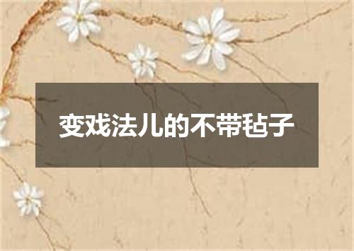 变戏法儿的不带毡子