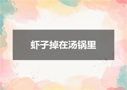虾子掉在汤锅里