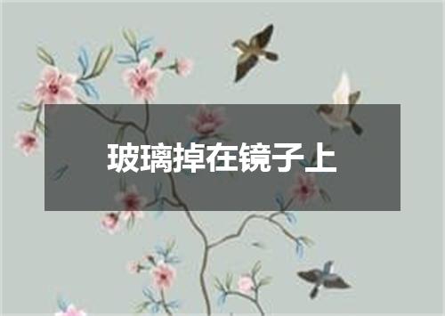 玻璃掉在镜子上