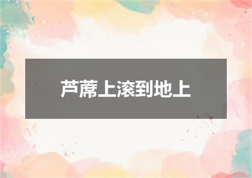 芦蓆上滚到地上