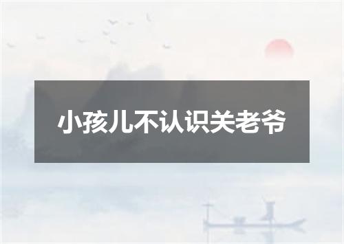 小孩儿不认识关老爷