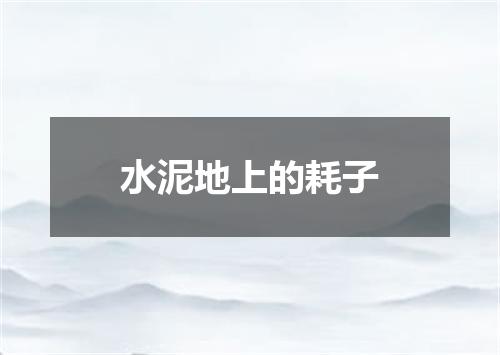 水泥地上的耗子