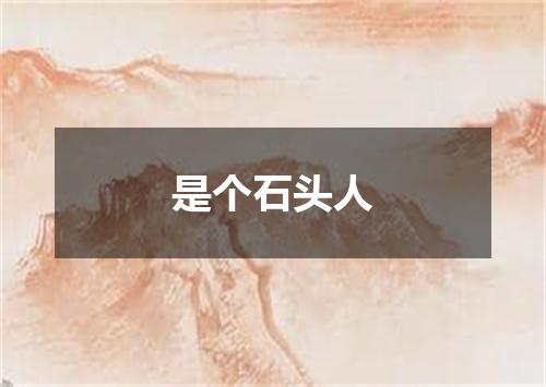 是个石头人