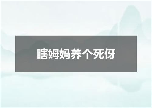 瞎姆妈养个死伢