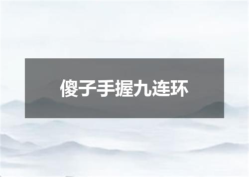 傻子手握九连环