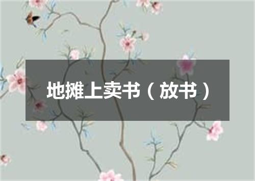 地摊上卖书（放书）