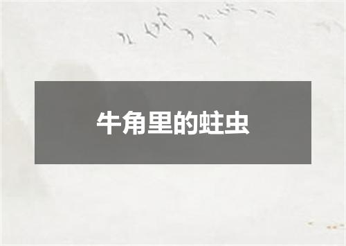 牛角里的蛀虫