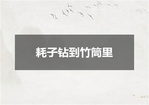 耗子钻到竹筒里