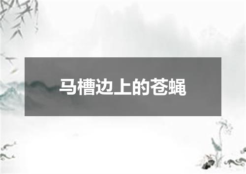 马槽边上的苍蝇