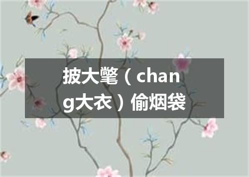 披大氅（chang大衣）偷烟袋