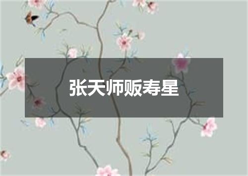 张天师贩寿星