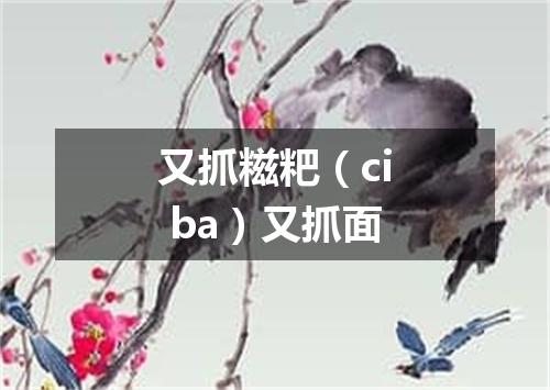 又抓糍粑（ci ba）又抓面