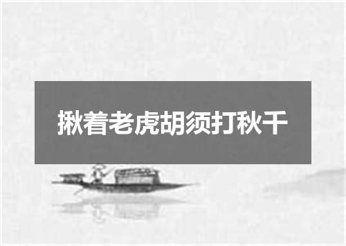 揪着老虎胡须打秋千