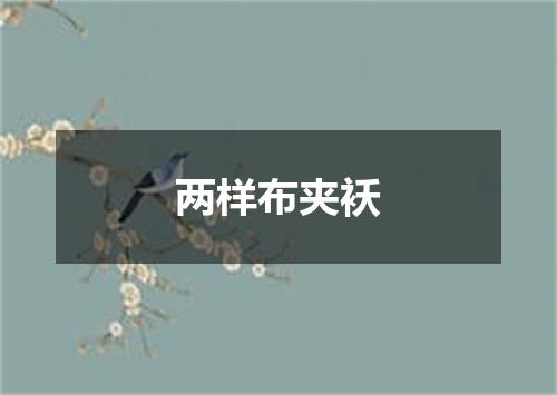 两样布夹袄