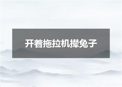 开着拖拉机撵兔子