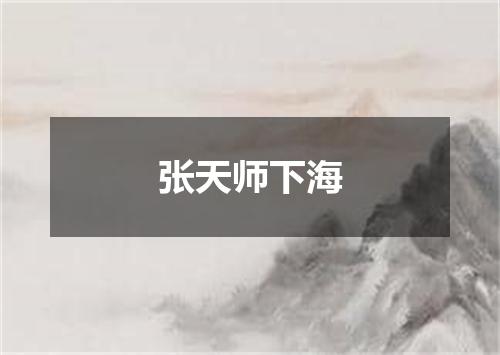 张天师下海