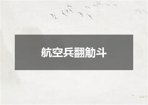 航空兵翻觔斗