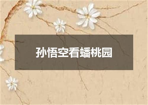 孙悟空看蟠桃园