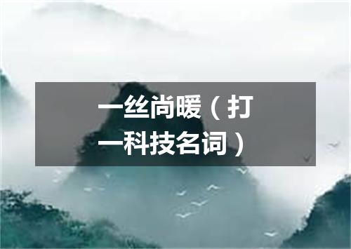 一丝尚暖（打一科技名词）