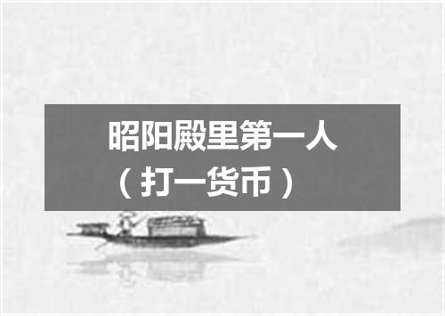 昭阳殿里第一人（打一货币）